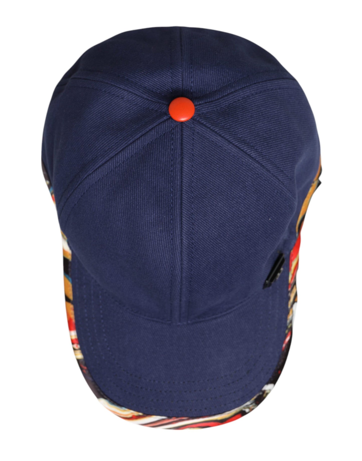 Gorra de béisbol de algodón azul de 6 paneles