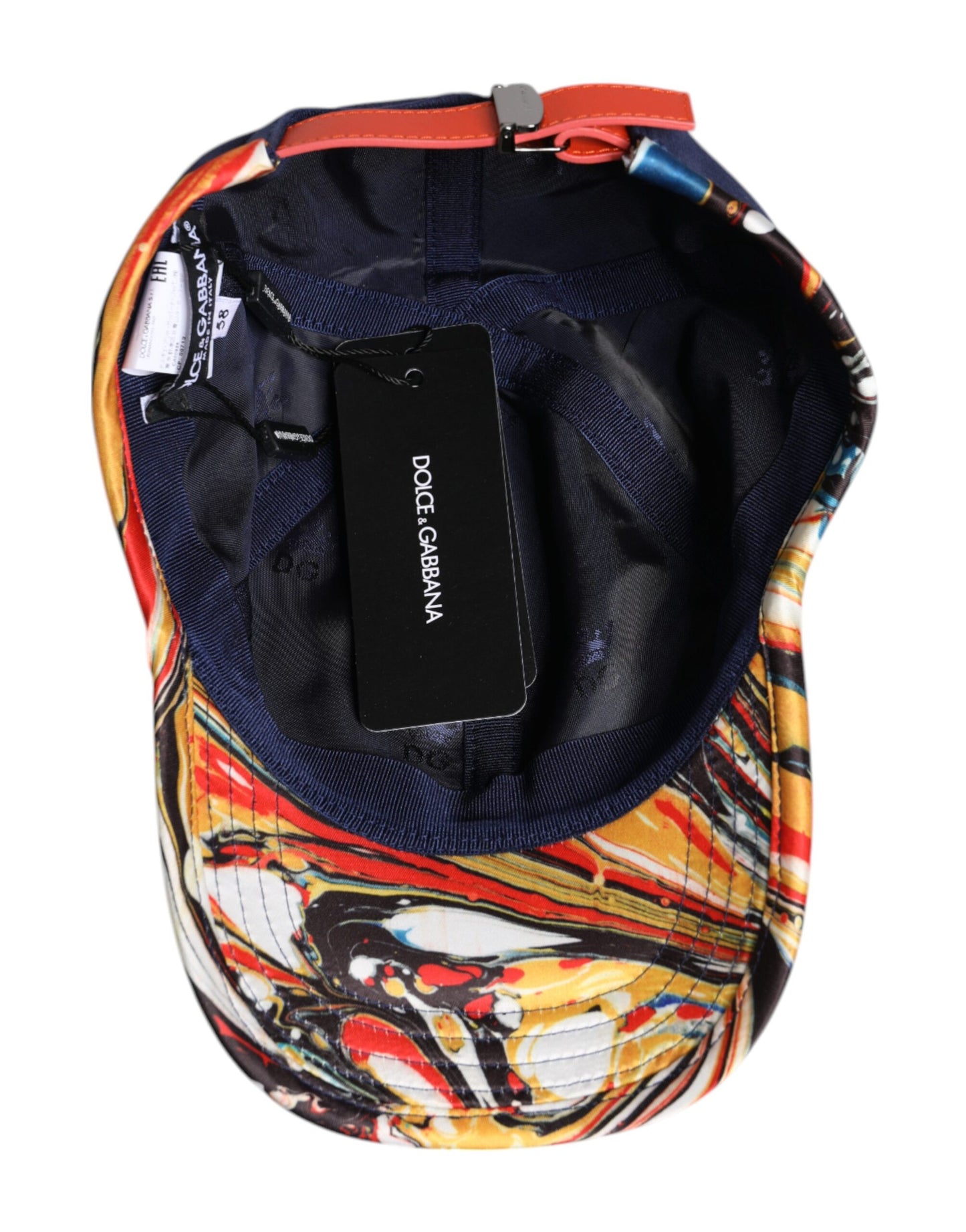 Gorra de béisbol de algodón azul de 6 paneles