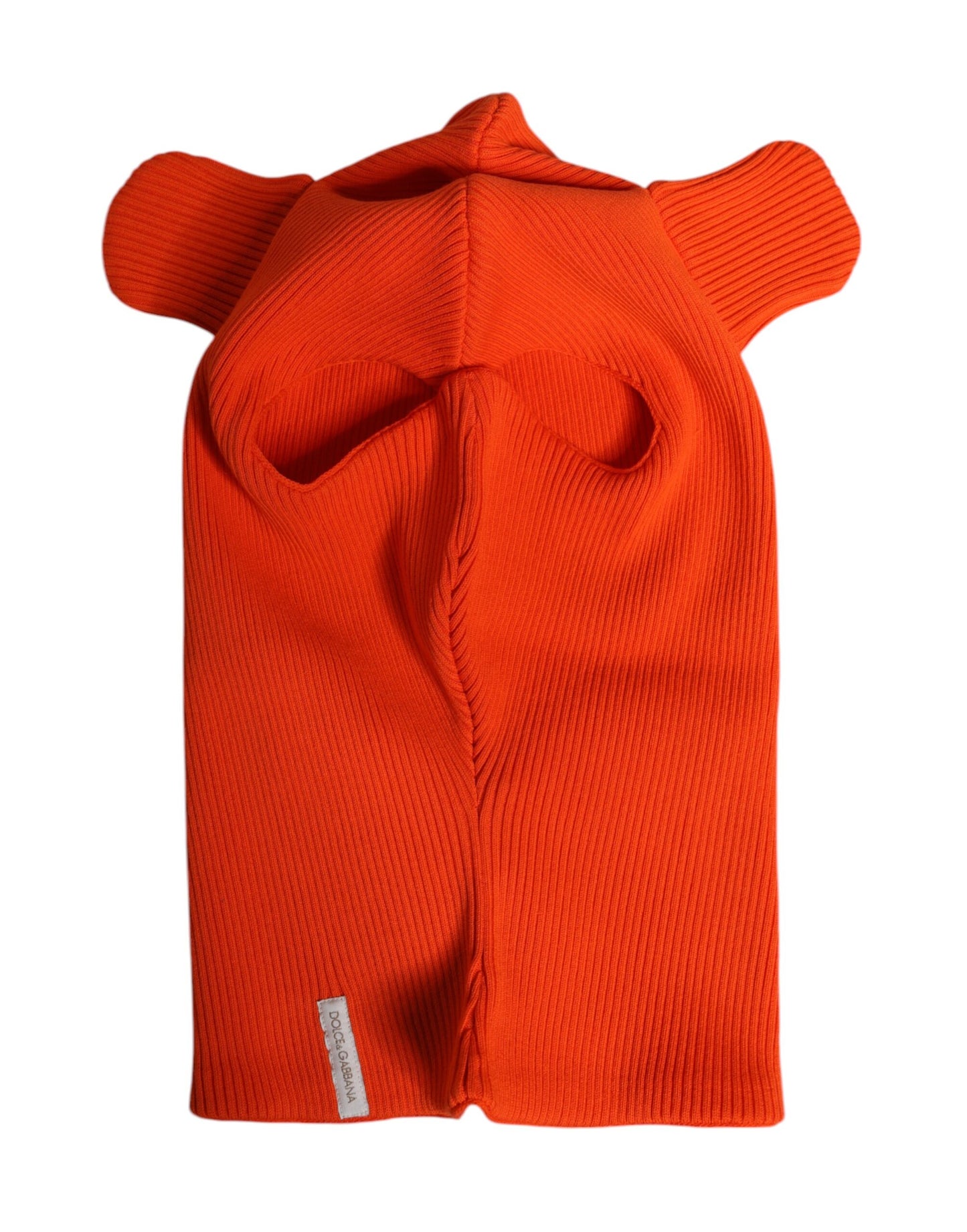 Orange Cotton Whole Head Wrap Balaclava Hat