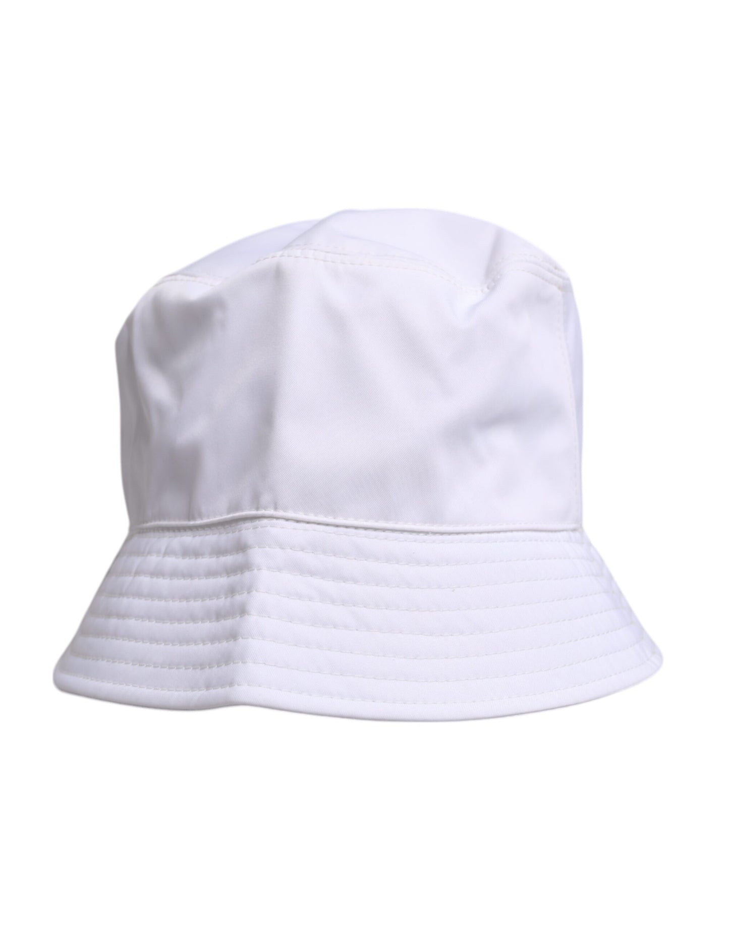 Chapeau bob à large bord en coton blanc