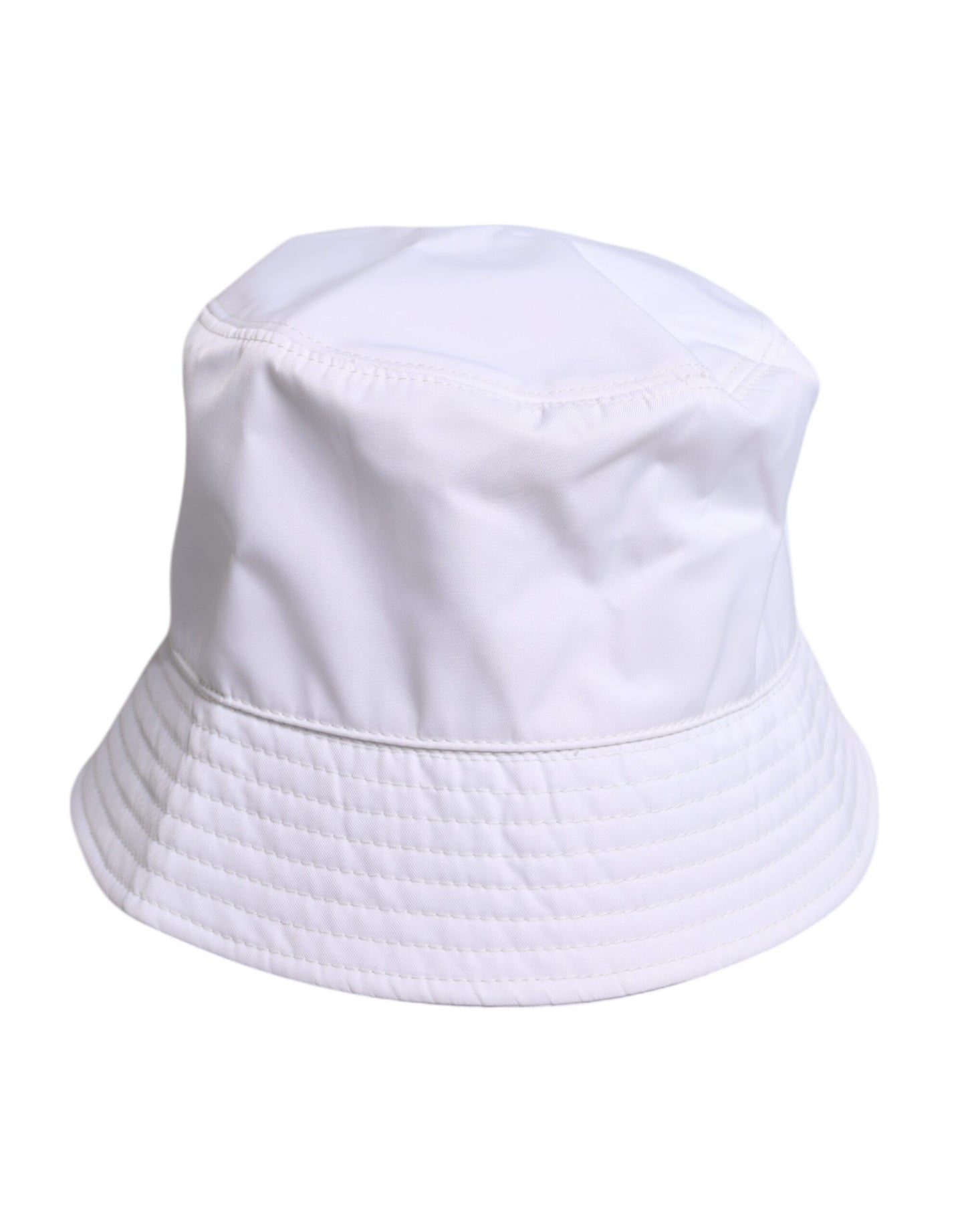 Chapeau bob à large bord en coton blanc