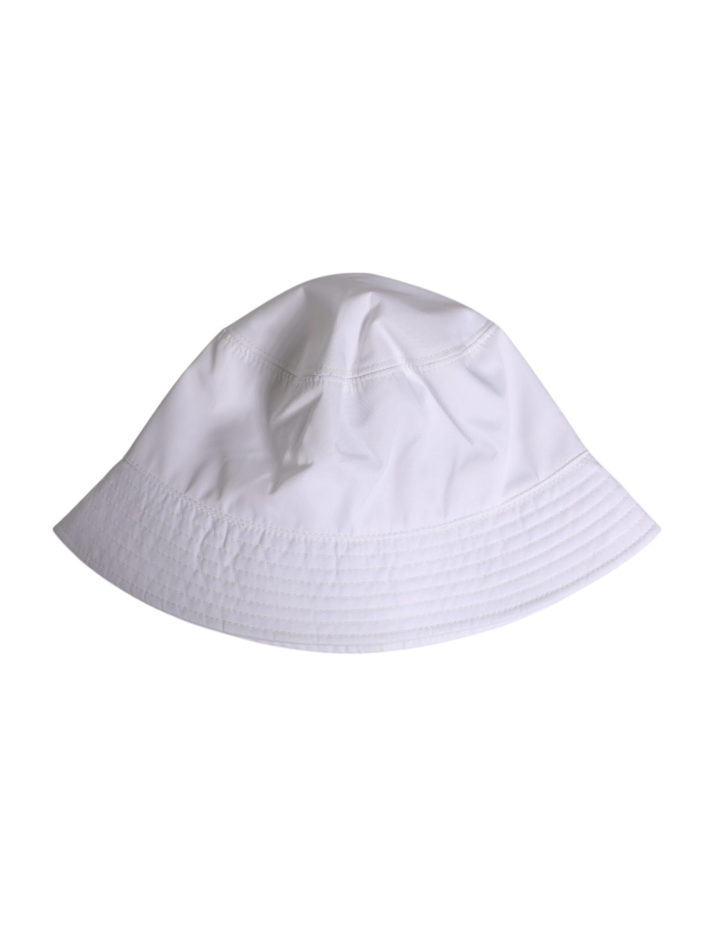 Chapeau bob à large bord en coton blanc