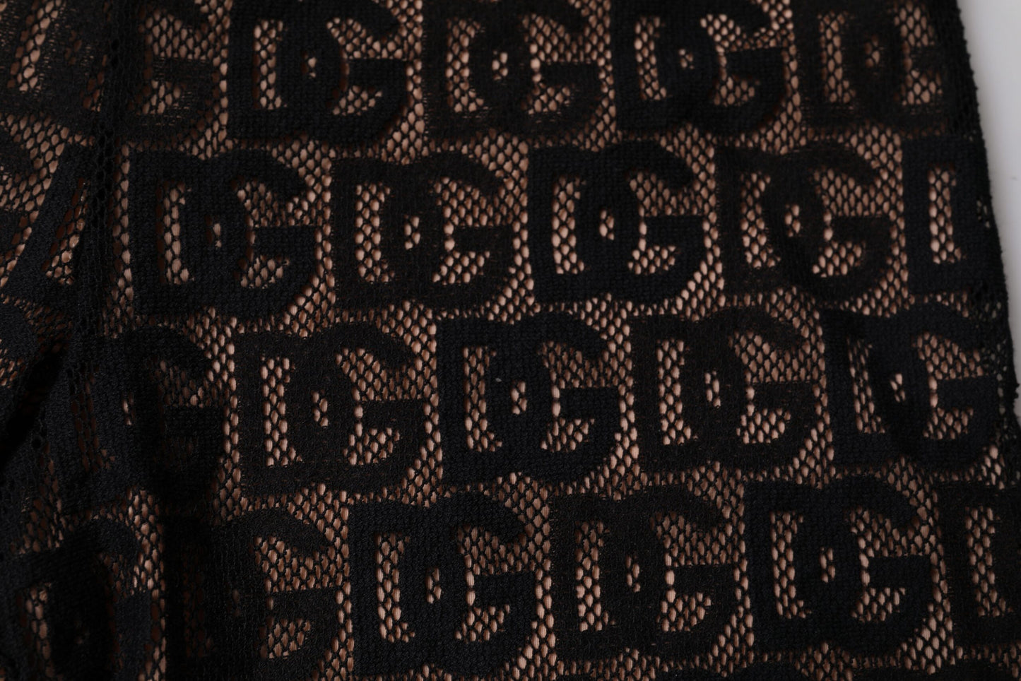 Black Logo Monogram Cropped Tights Underwear