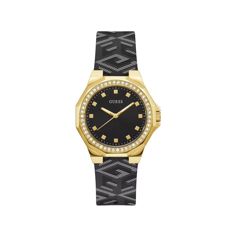 Montre en cuir noir