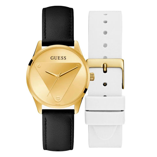 Montre en cuir noir