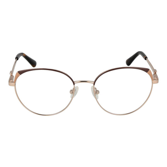 Montures optiques dorées pour femmes