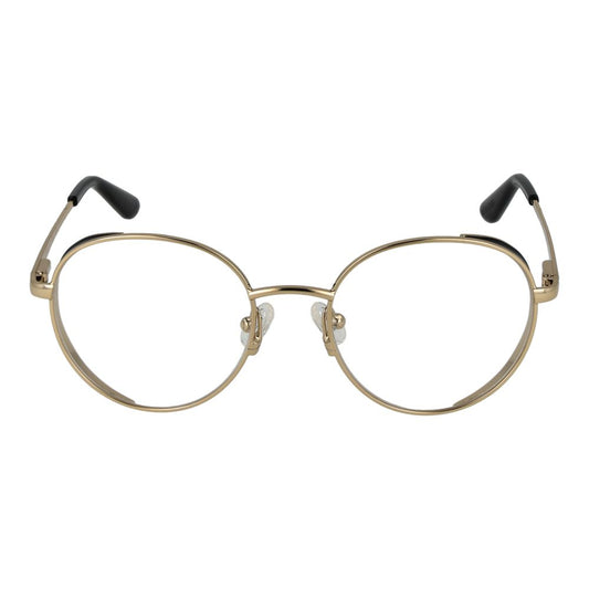 Montures optiques dorées pour femmes