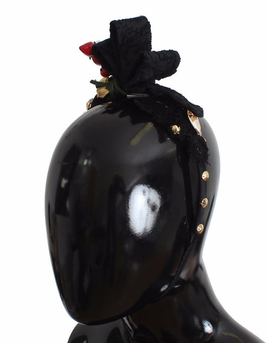 Diadema Tiara Frutos del Bosque Cristal Lazo Cabello