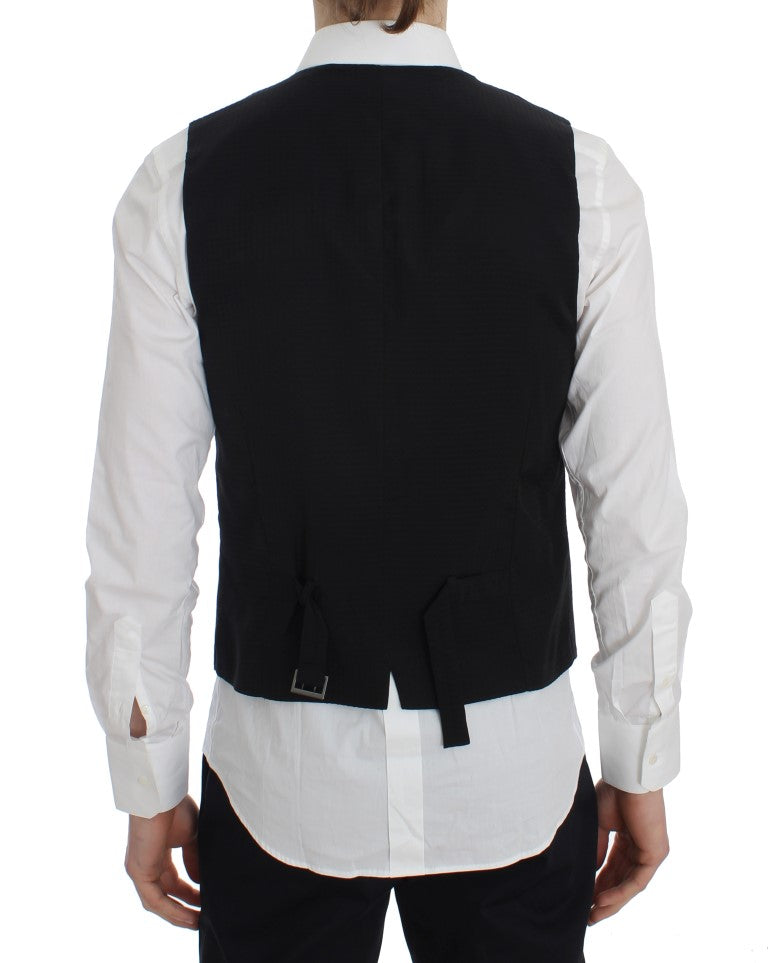 Gilet formel à rayures grises