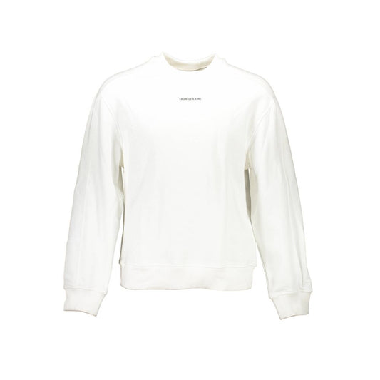 Sweat-shirt unisexe en coton blanc