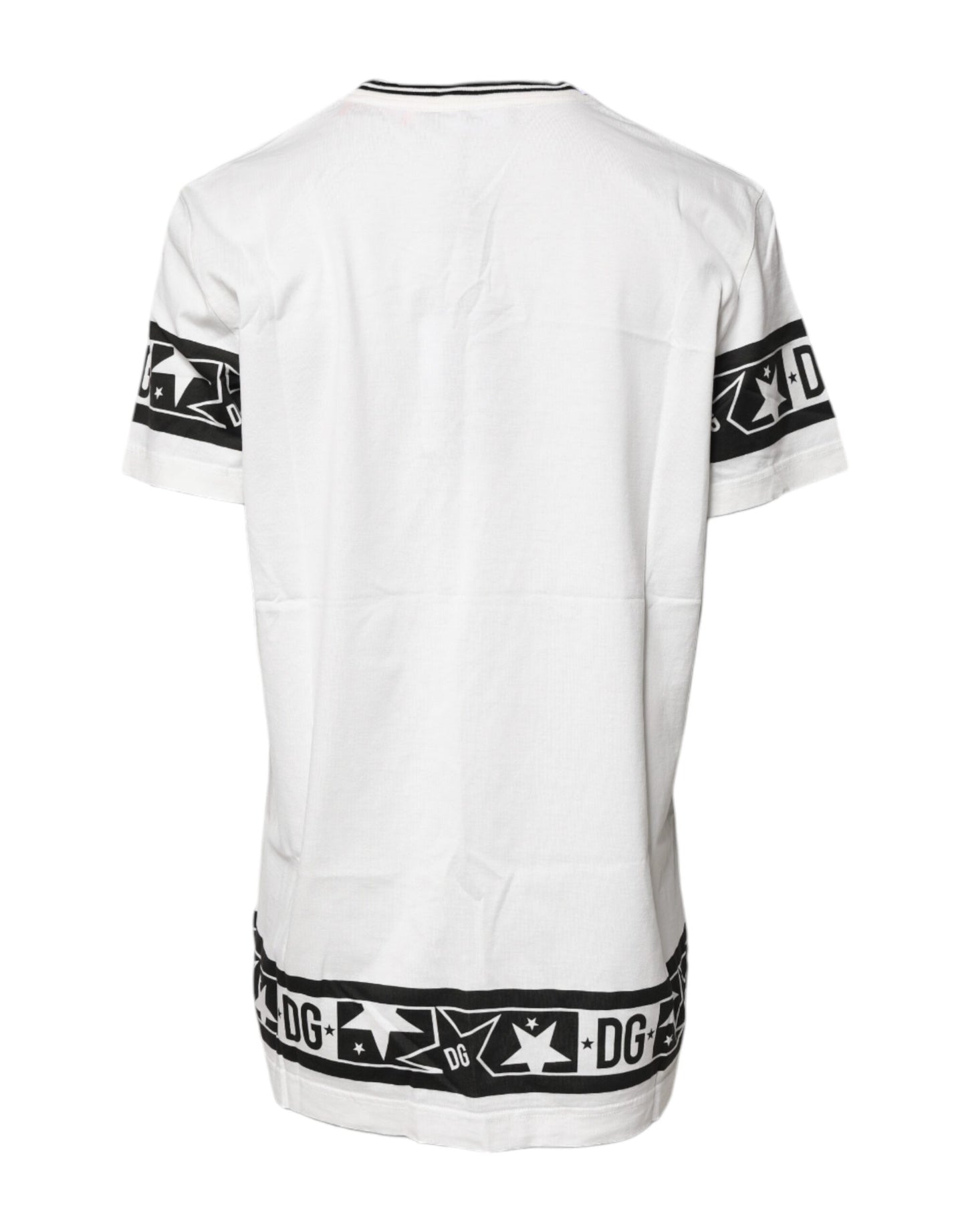 Camiseta blanca de algodón con cuello redondo #DGMillennials