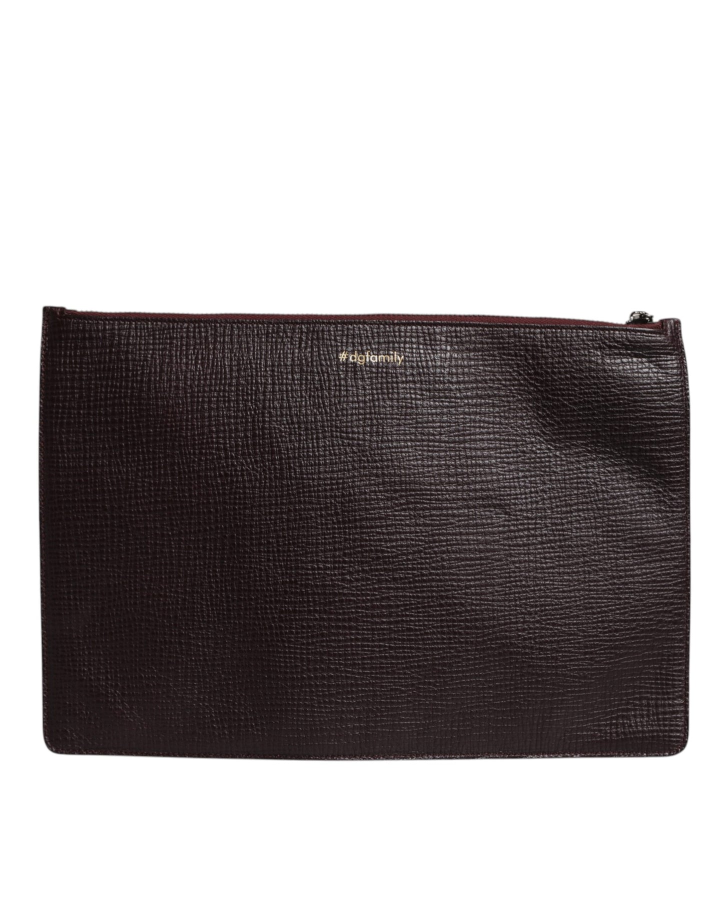 Bolso de mano para hombre de cuero marrón con adornos #DGFAMILY