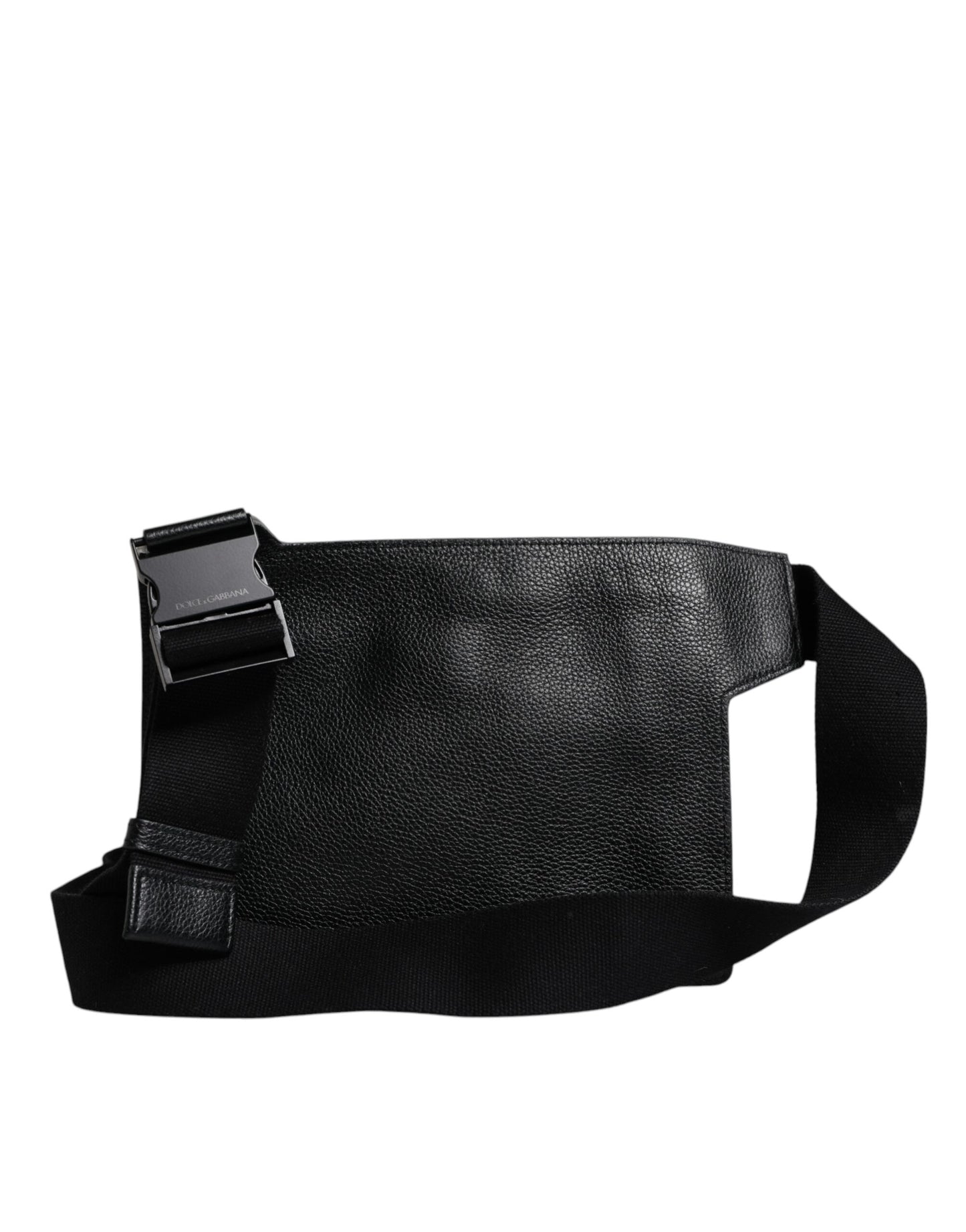 Bolso bandolera tipo mensajero de piel de becerro negra