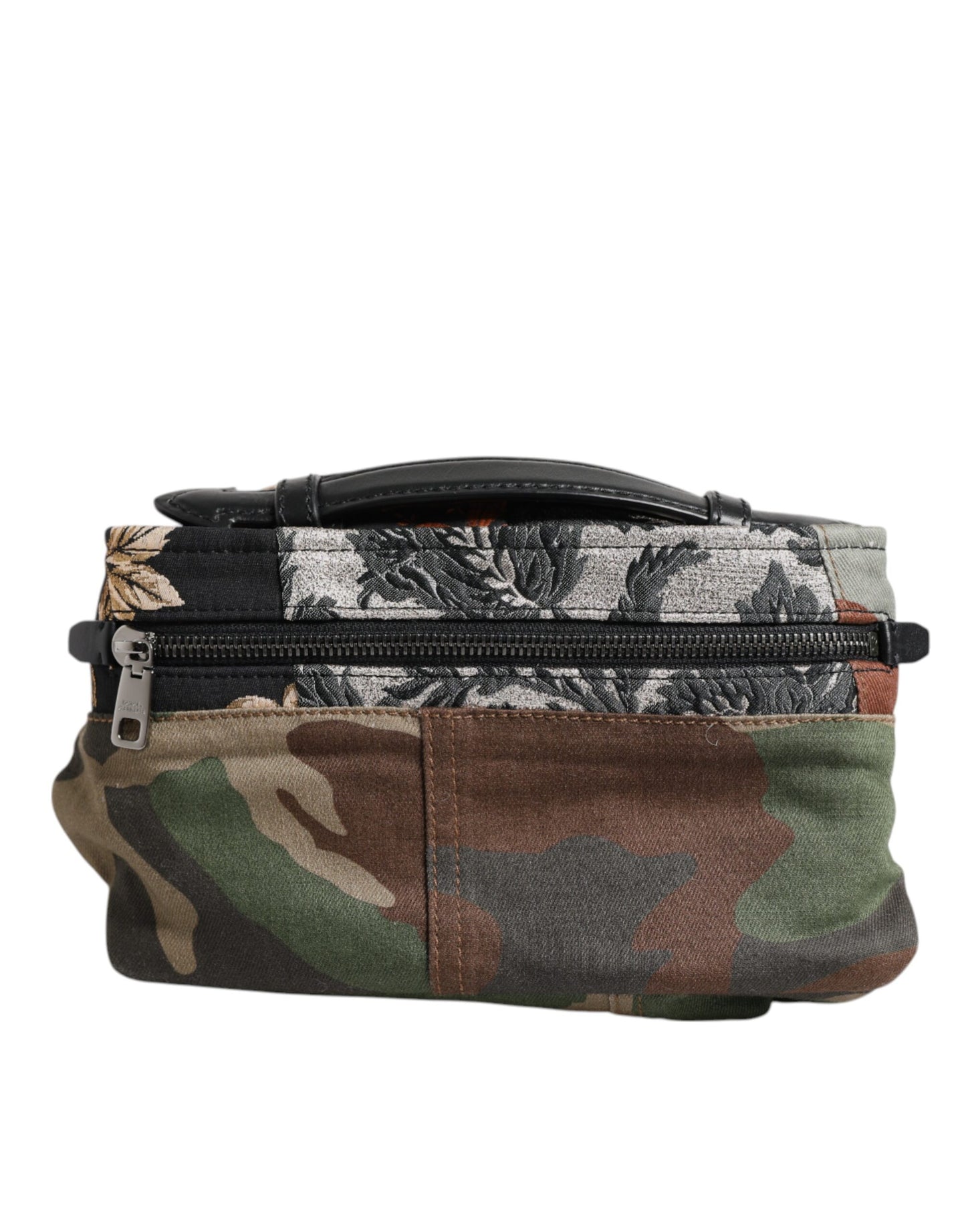 Riñonera con logo de patchwork de camuflaje multicolor