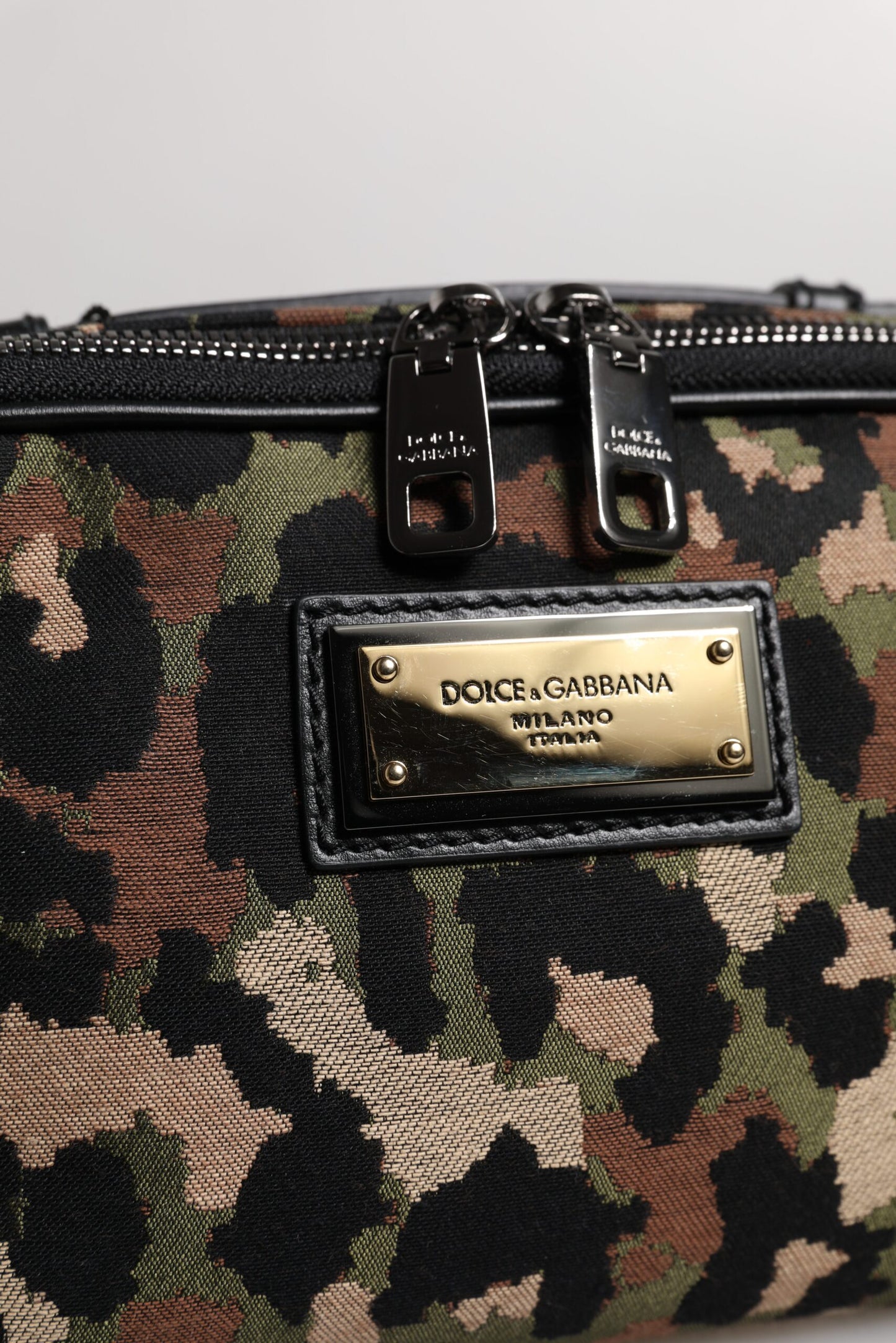 Riñonera con cinturón y logo DG de leopardo multicolor