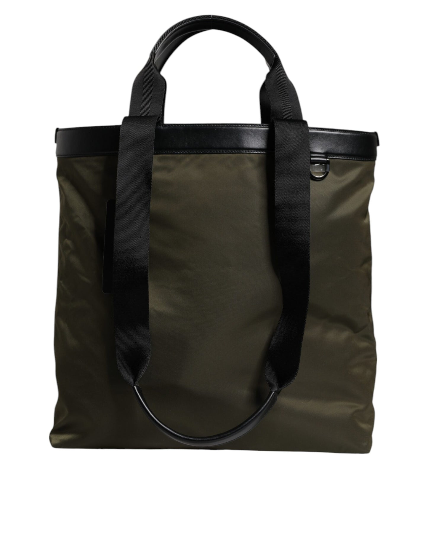Bolso de mano de nailon verde militar con correa para el hombro
