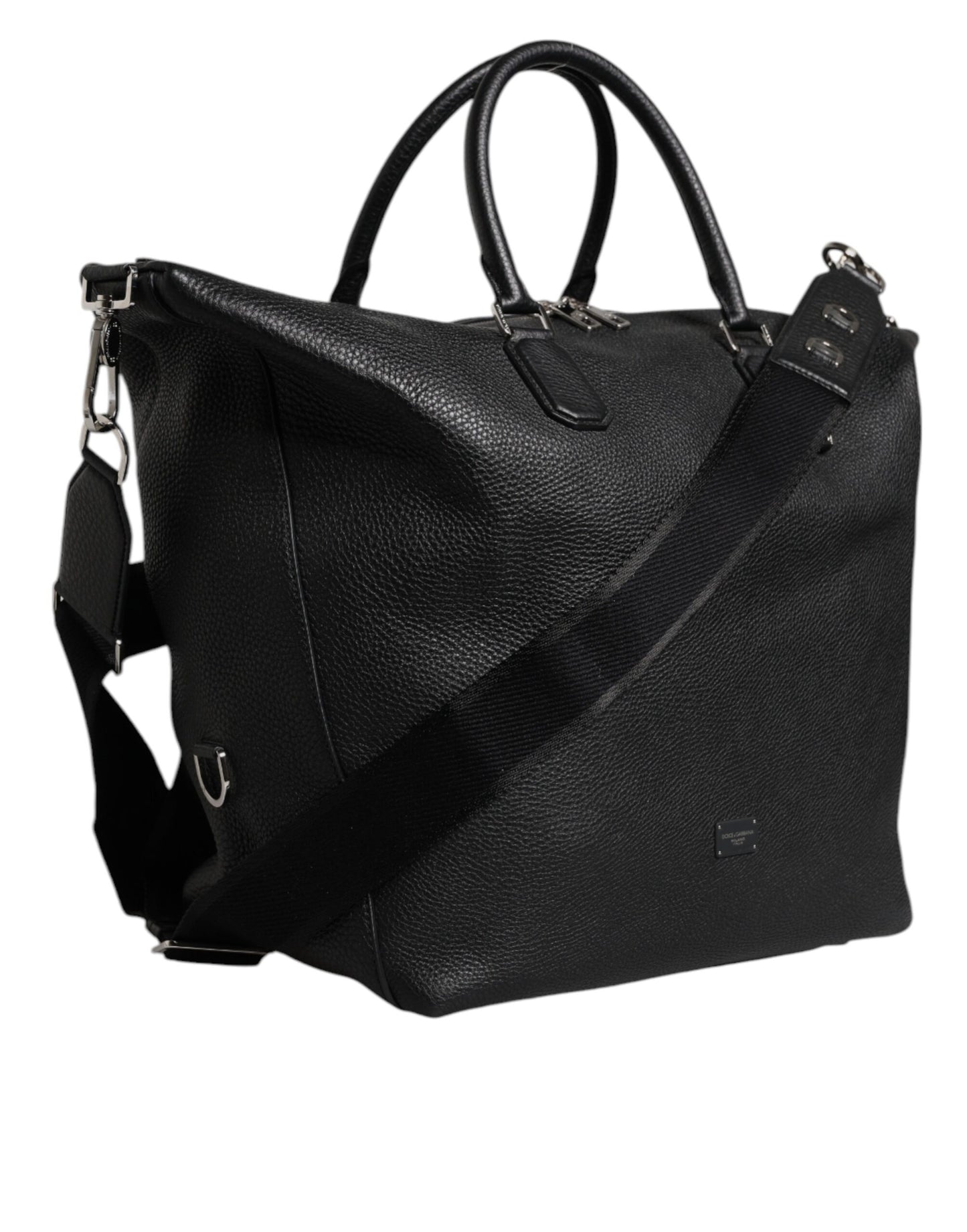 Bolso bandolera de piel de becerro negra