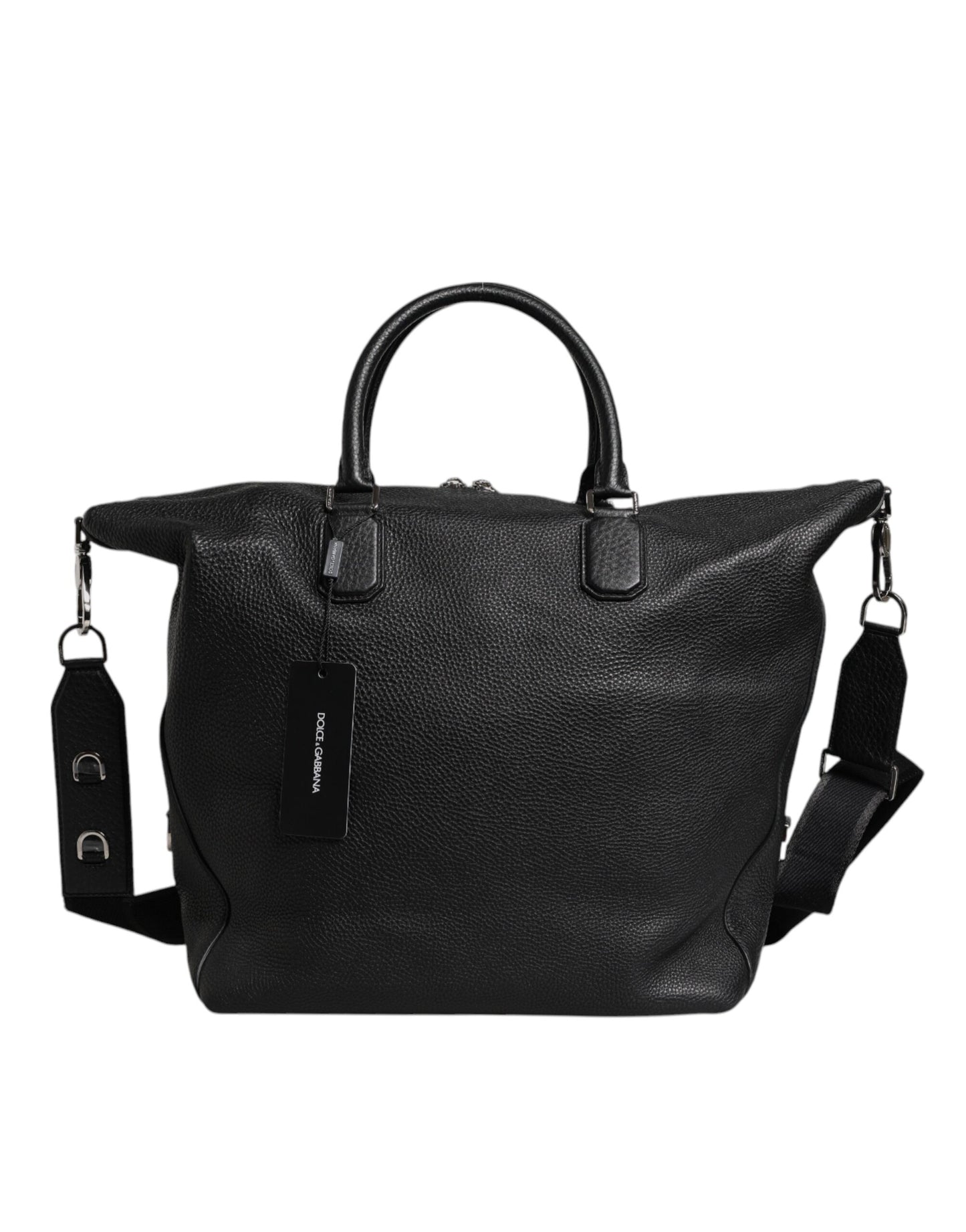 Bolso bandolera de piel de becerro negra