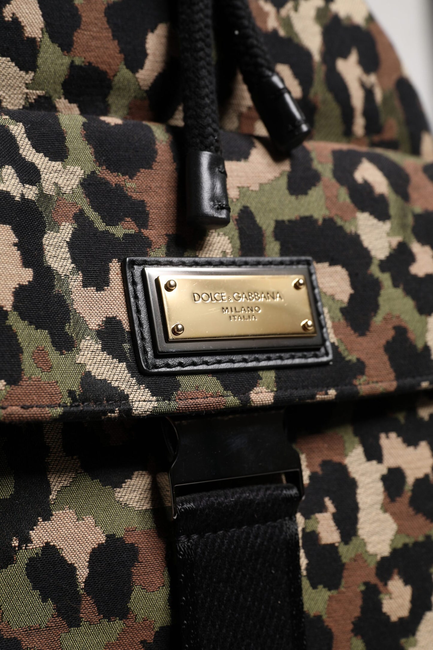 Bolso bandolera tipo cubo de algodón con estampado de leopardo multicolor