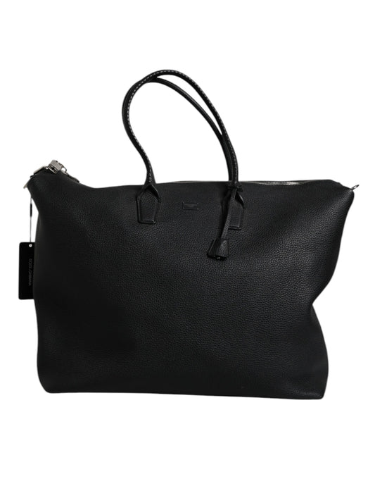 Bolso bandolera de piel de becerro negra