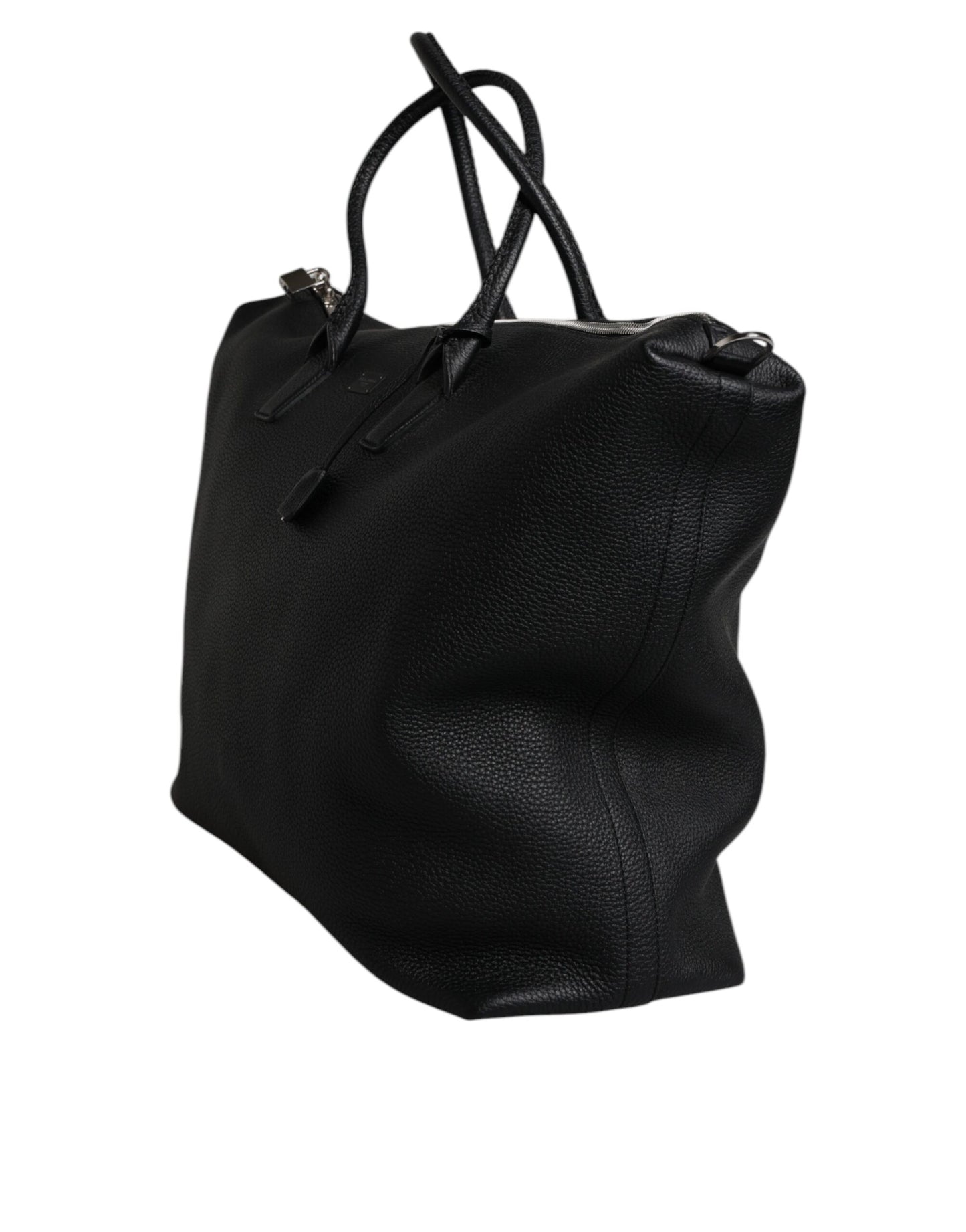 Bolso bandolera de piel de becerro negra
