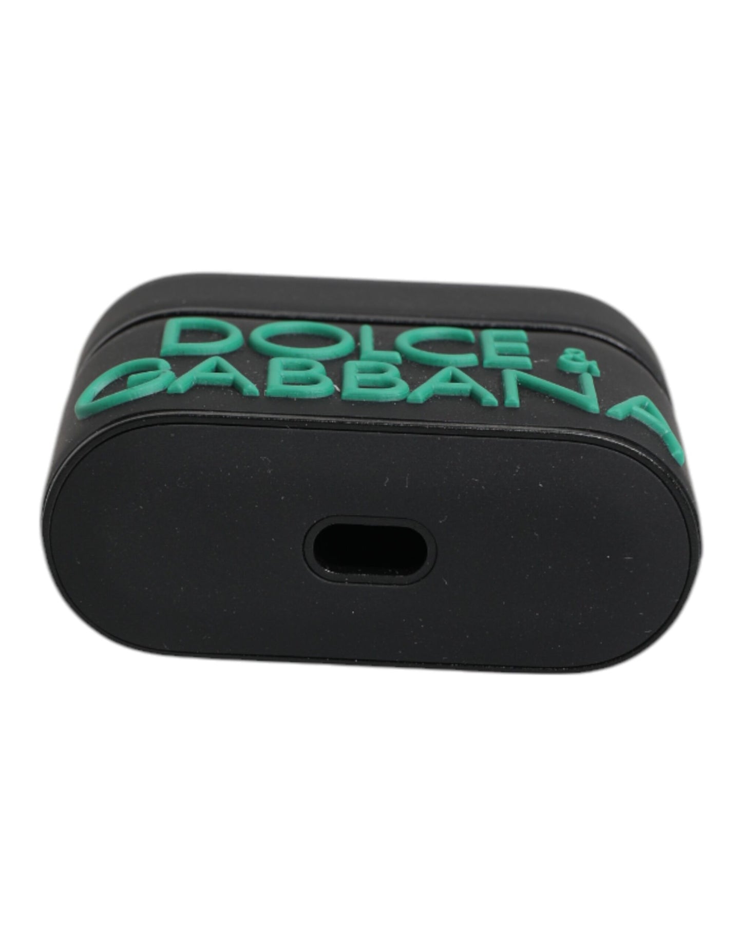 Black Orange Silicone Embossed Logo Airpods Case