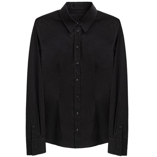 Chemise en coton noir
