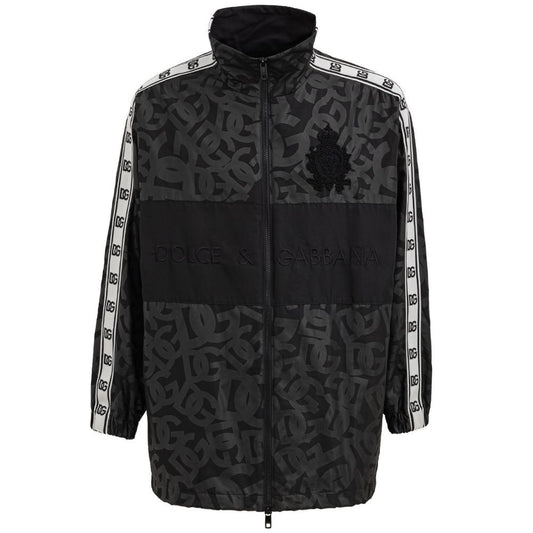 Black Polyester Jackets & Coat