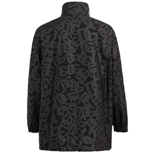 Black Polyester Jackets & Coat