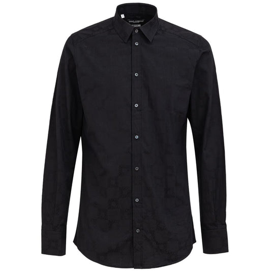 Chemise en coton noir