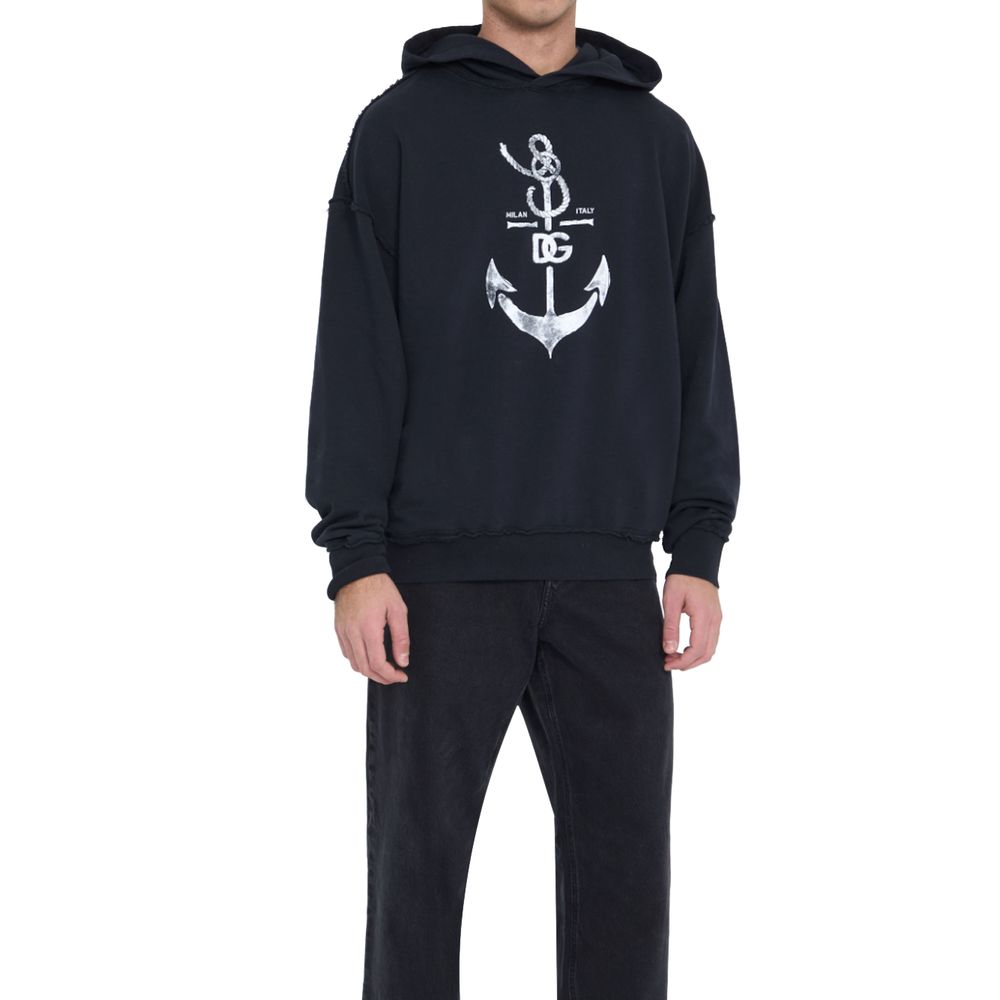 Sudadera de algodón azul