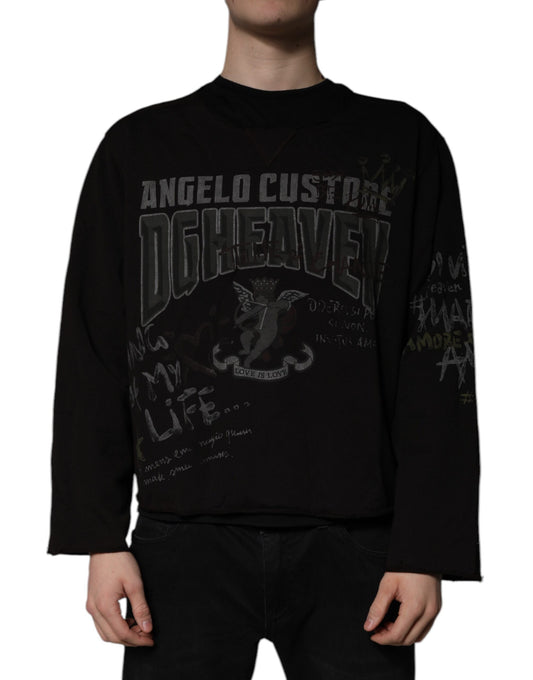 Pull ras du cou noir DG Heaven