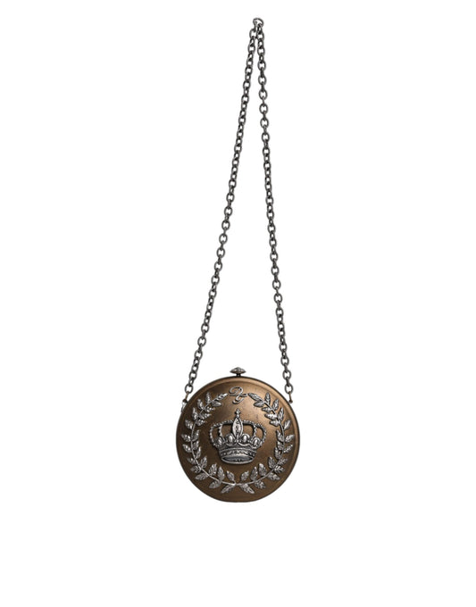 Sac bandoulière DG Crown en laiton doré