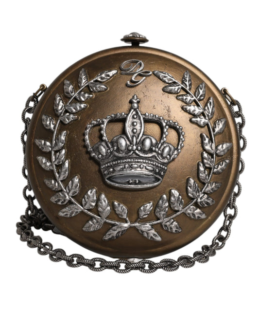 Sac bandoulière DG Crown en laiton doré