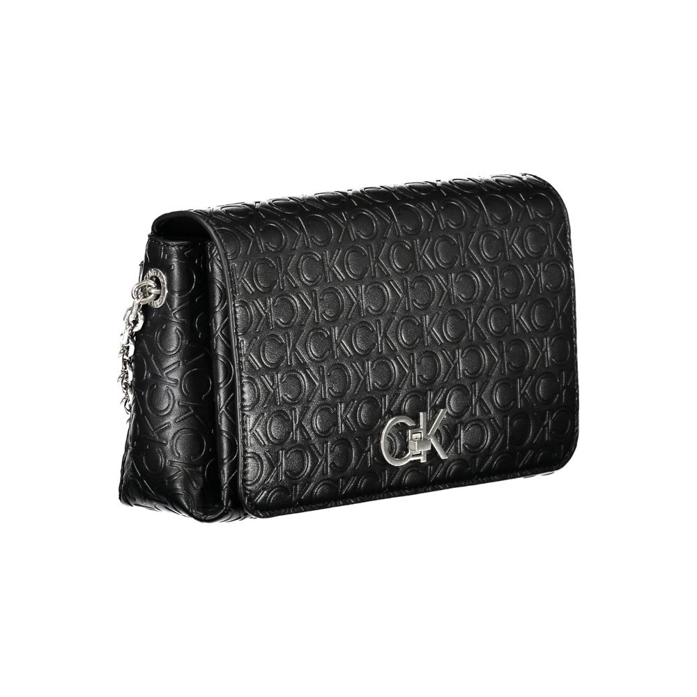 Sac à main en polyester noir