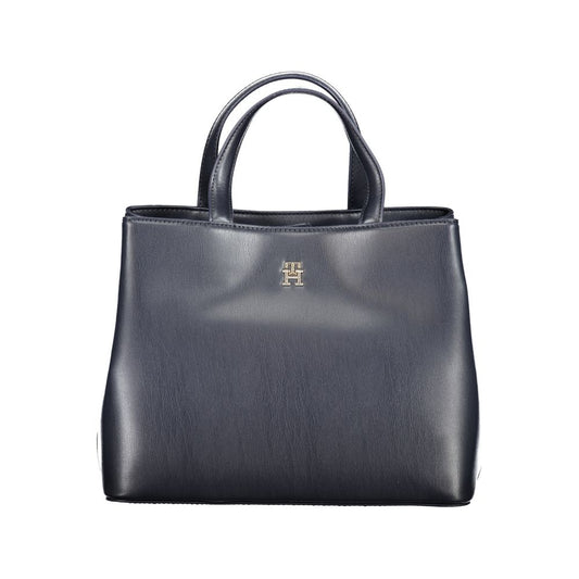 Sac à main en polyéthylène bleu
