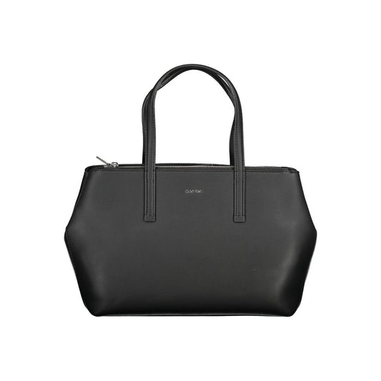 Sac à main en polyester noir