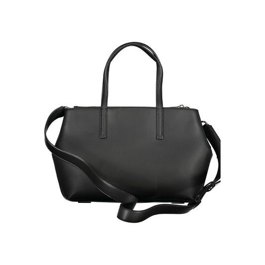 Sac à main en polyester noir