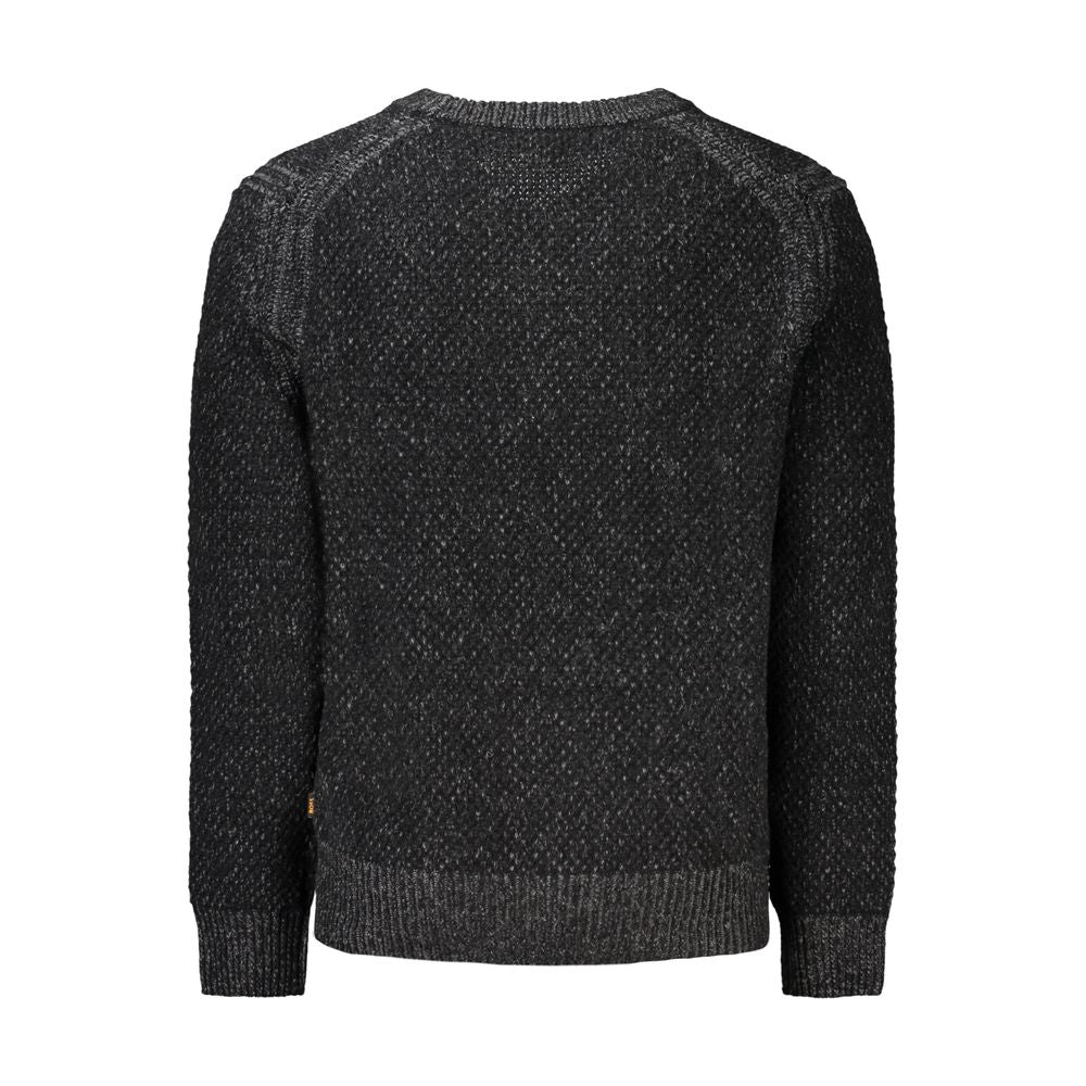 Pull homme en laine noire