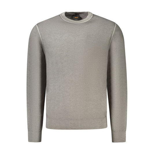 Suéter de lana gris para hombre