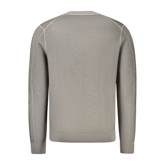 Suéter de lana gris para hombre