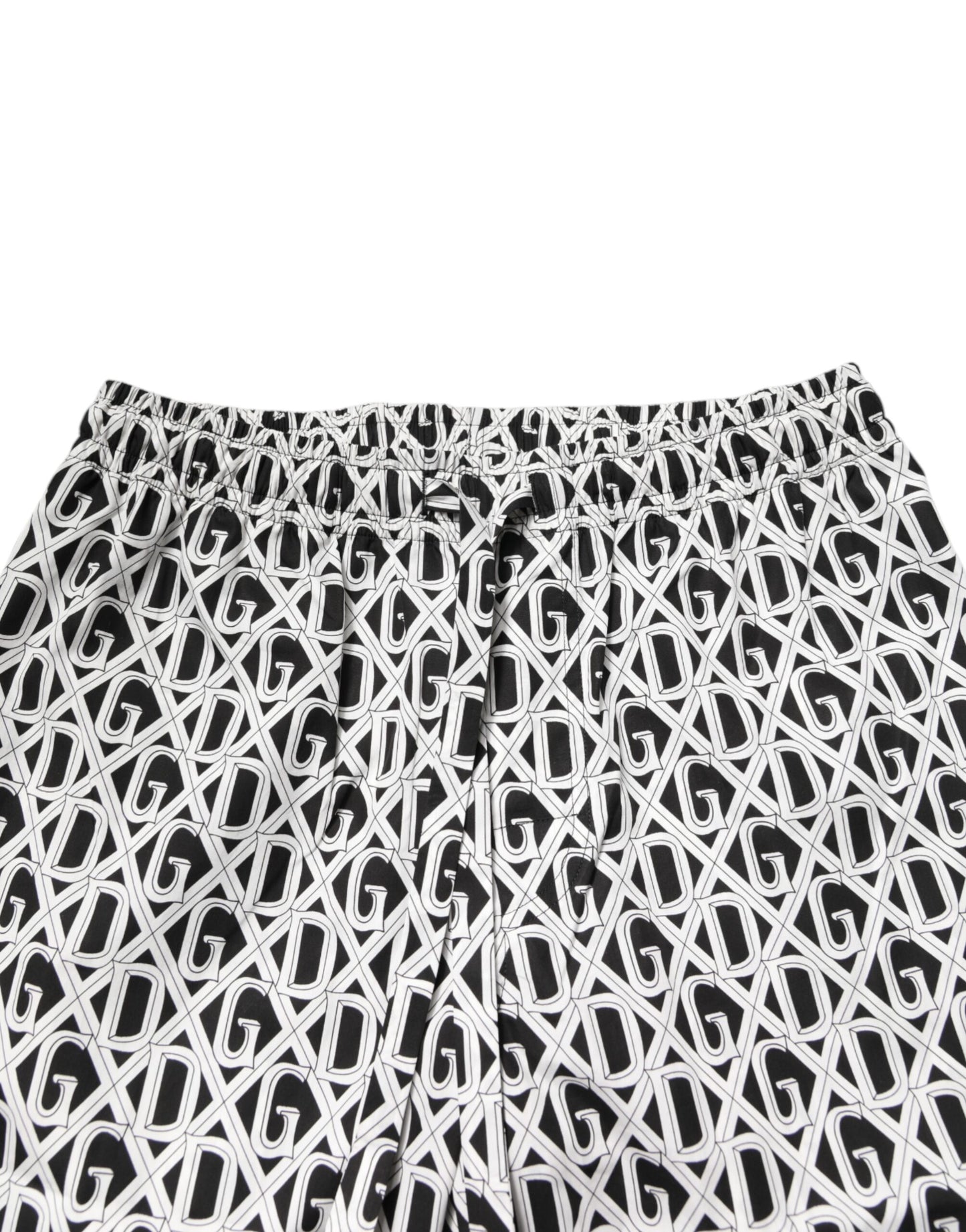 Ensemble pyjama en coton imprimé DG noir et blanc