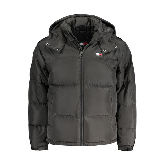 Chaqueta de poliéster negra para hombre