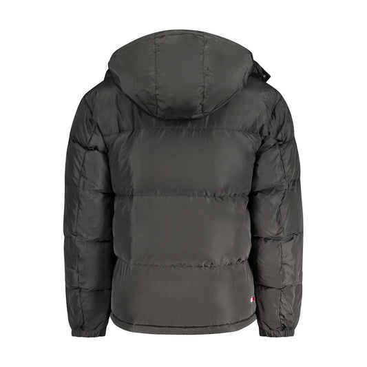 Chaqueta de poliéster negra para hombre