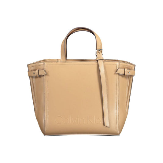 Sac à main femme en polyester marron