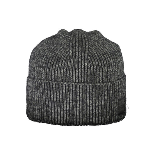 Gorra de poliamida negra para hombre