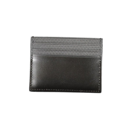 Cartera de cuero negra