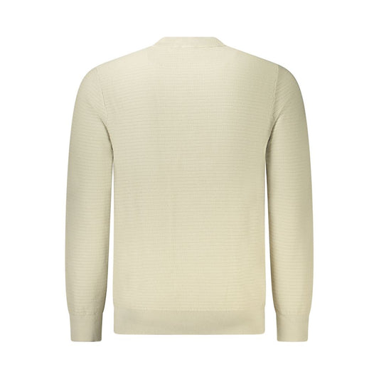 Suéter de algodón beige para hombre