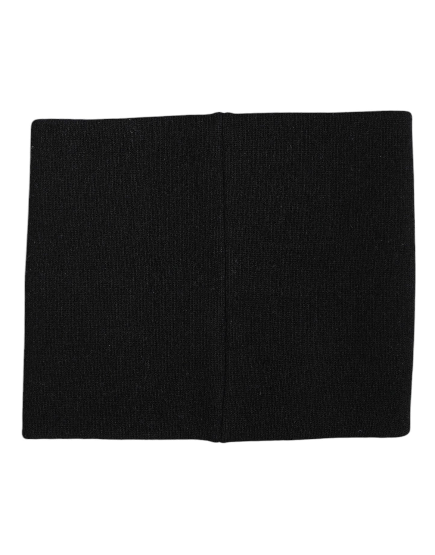 Écharpe cache-cou tricotée avec logo imprimé noir et blanc