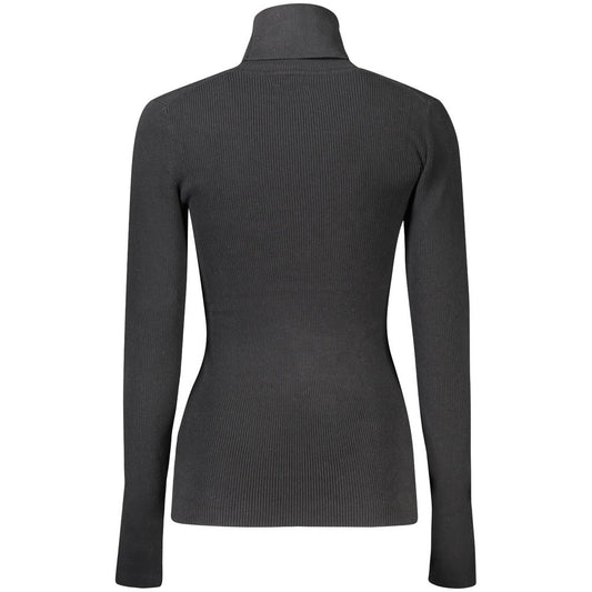 Suéter de algodón negro para mujer